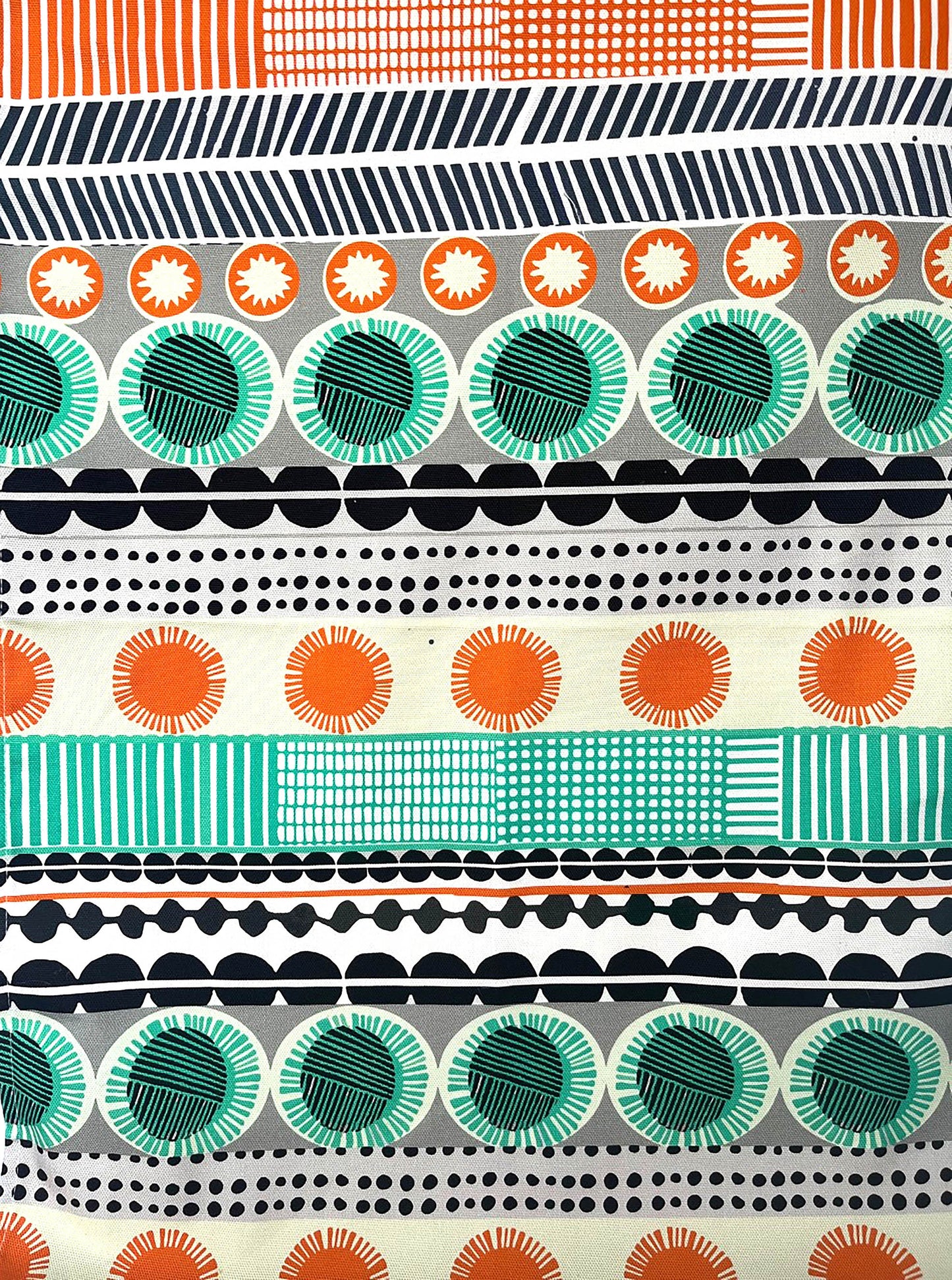 Porto pattern stripe printed tea towel